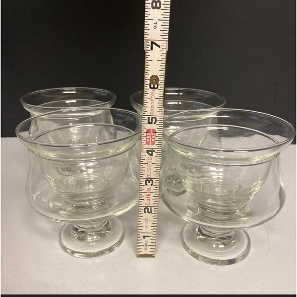 Crisa Set of Four Cracked Ice Icer Liner Handblown Glass - Picture 9 of 11